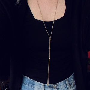 Gold Bolo Style Necklace